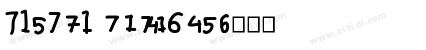 digtal number字体转换